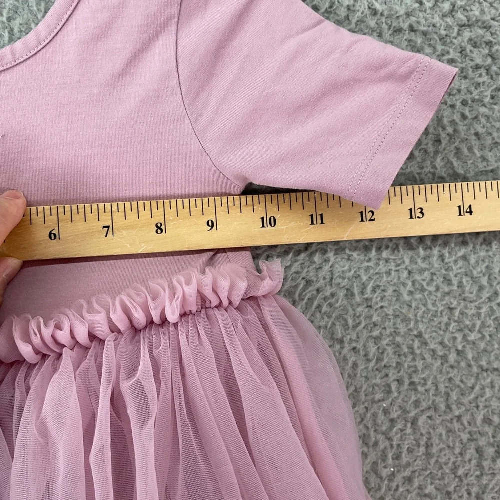 Quince Tutu Dress Kids 2T Mauve Pink Good Organic Cotton Tulle Ballet Fairycore